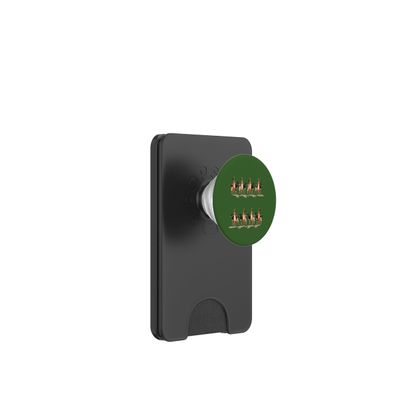 Stencil "Eight Maids A Melk" PopSockets PopWallet for MagSafe