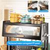 Adjustable Sink Dish Drying Rack with Sponge and Cutting Board Holder view 4