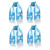 HEMOTON 4-Pack Traditional Soccer Scarves with Victory Spirit, Stylish Accessory and Warm Sports Scarves for Soccer Parties and Everyday Wear view 1