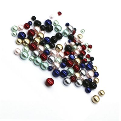 Veemoon 15 Pcs 8mm Round Resin and Plastic Beads in Assorted Colors