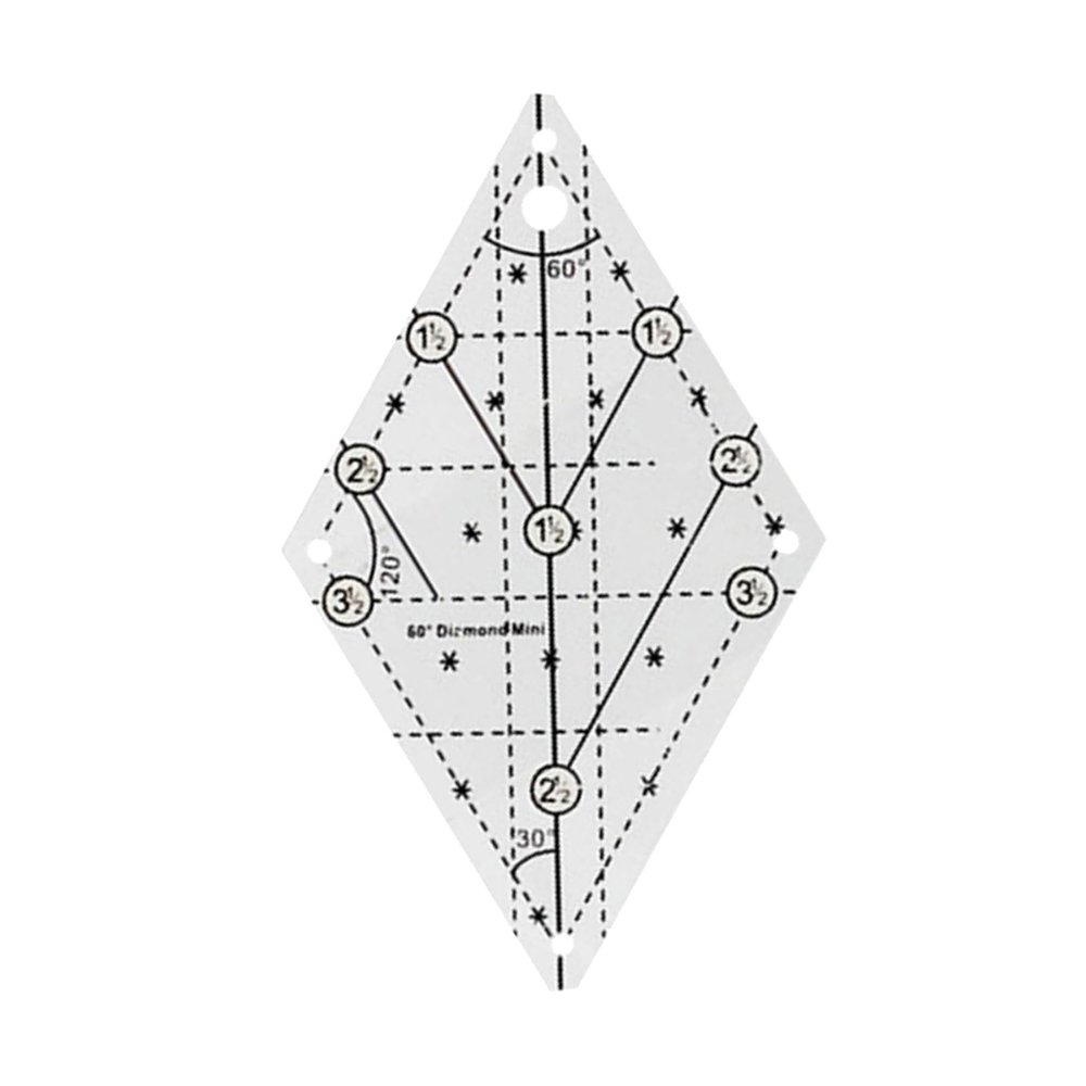 YiQinzcxg Multifunctional Acrylic Quilting Ruler
