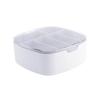 Cable Organizer for Data Cables with Lid, 6 Compartments, Desk view 1
