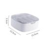 Cable Organizer for Data Cables with Lid, 6 Compartments, Desk view 2