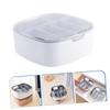 Cable Organizer for Data Cables with Lid, 6 Compartments, Desk view 3