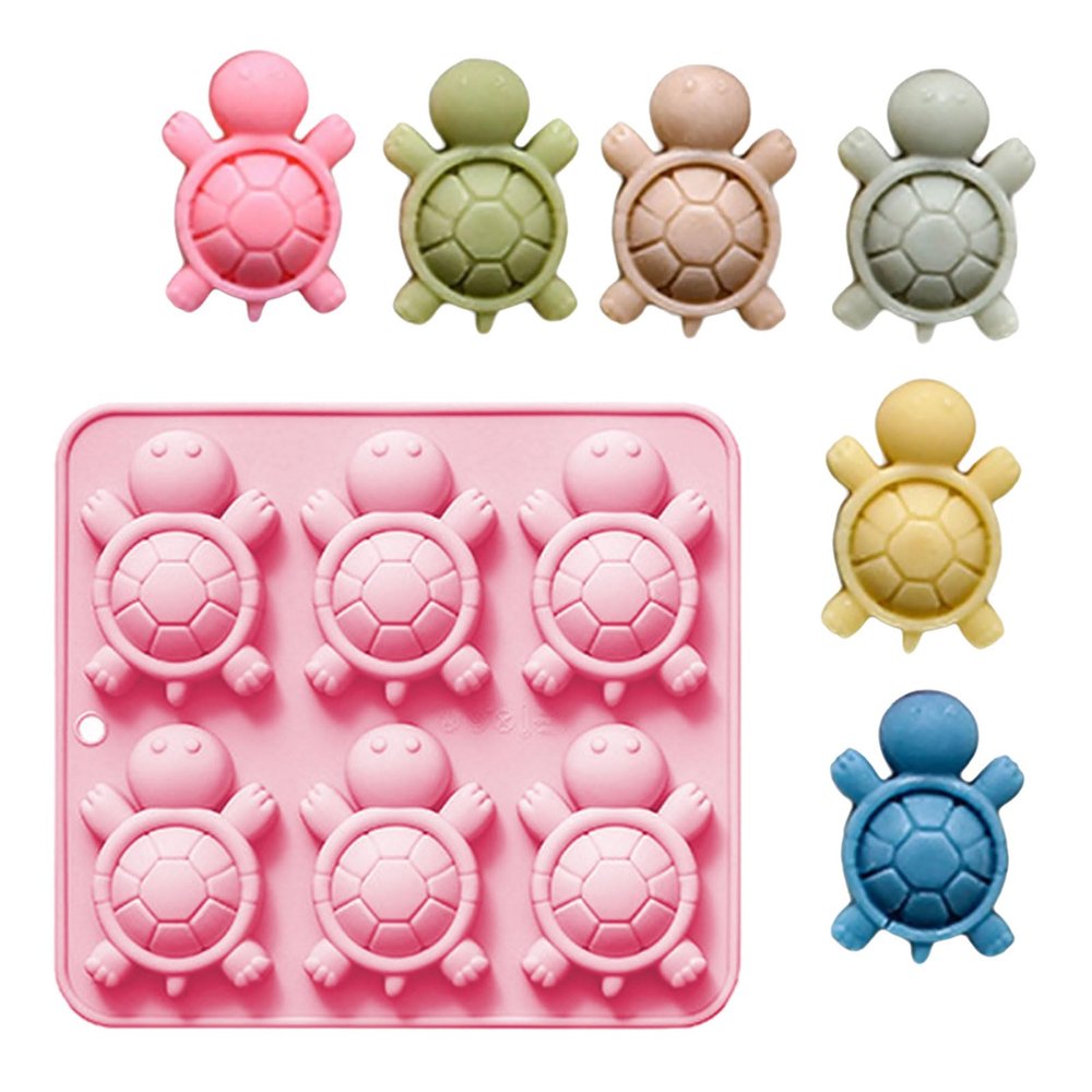 6-Cavity Turtle Mousse Cake Silicone Mold