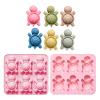 6-Cavity Turtle Mousse Cake Silicone Mold view 2