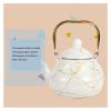 2.5 L Enamel Tea Kettle for Stovetops, White view 4