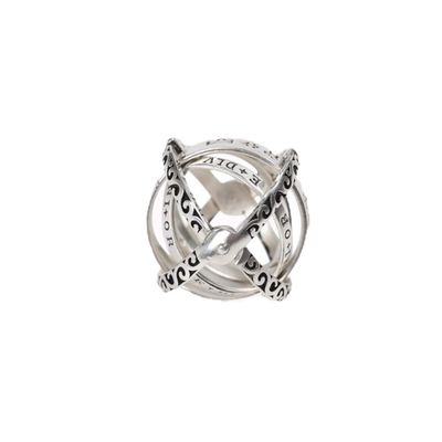Astronomical Sphere Ring Flip Deformation Pair Ring