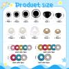 TOAOB 90 Pcs Safety Eyes and Noses for Dolls view 2