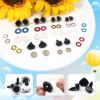 TOAOB 90 Pcs Safety Eyes and Noses for Dolls view 3
