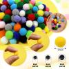 TOAOB 300 Pcs 15mm Colorful Pom Poms for Crafting view 2