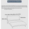 Dustproof Stretch Headboard Cover, Removable Polyester Bed Headboard Slipcover, Washable, Off White, 190 cm view 2