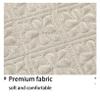 Dustproof Stretch Headboard Cover, Removable Polyester Bed Headboard Slipcover, Washable, Off White, 190 cm view 4
