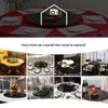 Black Tempered Glass Lazy Susan Serving Tray view 4