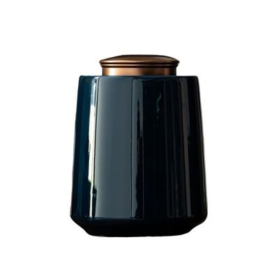 SDA287MZ Ceramic Tea Canister for Loose Tea, Dark Blue