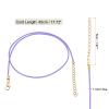 QUARKZMAN 10-Piece Waxed Necklace Cords, 45 cm x 1.5 mm, Braided, Purple view 2