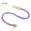 QUARKZMAN 10-Piece Waxed Necklace Cords, 45 cm x 1.5 mm, Braided, Purple view 3