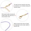 QUARKZMAN 10-Piece Waxed Necklace Cords, 45 cm x 1.5 mm, Braided, Purple view 4