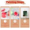Paint by Numbers Kit for Adults, DIY Canvas Painting Set with 3 Brushes and Acrylic Paint, 70 x 95 cm - CW2504V4 view 4