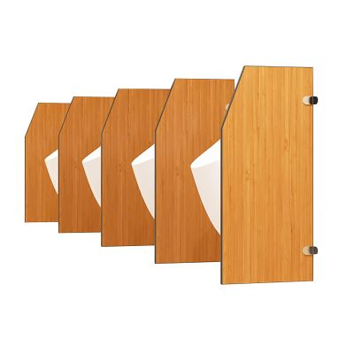 Urinal Privacy Screen, Wall-Mounted Urinal Divider for Men, Hotels, Schools, Kindergartens, Shopping Centers and Public Places (Size: