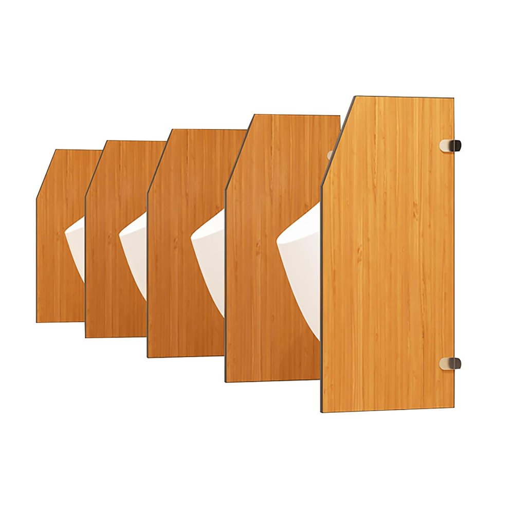 Urinal Privacy Screen, Wall-Mounted Urinal Divider for Men, Hotels, Schools, Kindergartens, Shopping Centers and Public Places (Size: