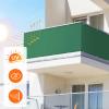 Chivivi Weather-Resistant Balcony Privacy Screen, Opaque UV-Protection Cover with Cable Ties, No Drilling Required view 3
