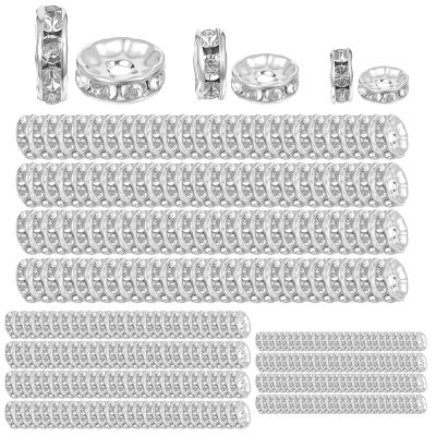 300 Silver Glass Beads for Jewelry Making