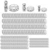300 Silver Glass Beads for Jewelry Making view 1