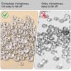 300 Silver Glass Beads for Jewelry Making view 3