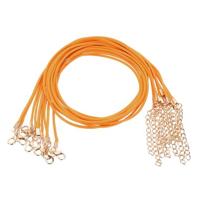 QUARKZMAN 10 Pack Waxed Necklace Cord, 45cm x 2mm