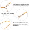QUARKZMAN 10 Pack Waxed Necklace Cord, 45cm x 2mm view 4