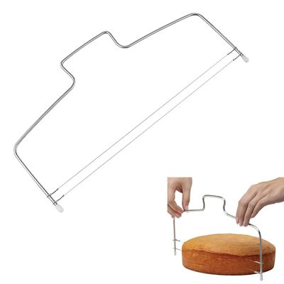 Cake Cutter, Stainless Steel Adjustable Layer Slicer, 32cm