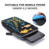 Anceky Women's Crossbody Phone Bag, Seabed Fish Print, Adjustable Strap view 3
