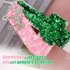 Pink & Green Birthday Number Candle, Glittery Sequin Witch Theme Cake Decoration with Rhinestone Crown Design for Birthday Party Decoration Anniversary Wedding (Number 4) view 3