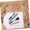DOITOOL 4-Piece Scratch Art Tool Set with Wooden Pens and Metal Tips view 2