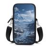 Anceky Women's Crossbody Phone Bag with Snowy Mountain Print and Adjustable Strap view 1