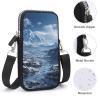 Anceky Women's Crossbody Phone Bag with Snowy Mountain Print and Adjustable Strap view 4