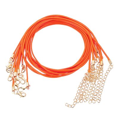 QUARKZMAN 10 Pack Waxed Necklace Cord, 45cm x 1.5mm