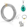 2mm Silver Aluminum Wire - 15m Craft Wire for Jewelry Making view 1