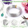 2mm Silver Aluminum Wire - 15m Craft Wire for Jewelry Making view 2