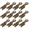 QUARKZMAN 200-Piece Bronze Fold-Over Cord Ends, 8.1 x 1.2 mm view 1