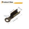 QUARKZMAN 200-Piece Bronze Fold-Over Cord Ends, 8.1 x 1.2 mm view 2