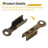 QUARKZMAN 200-Piece Bronze Fold-Over Cord Ends, 8.1 x 1.2 mm view 4
