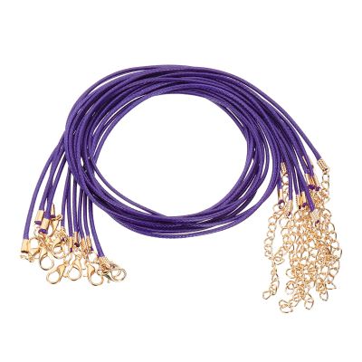QUARKZMAN 10 Pack Waxed Necklace Cord, 45cm x 2mm
