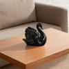 Ceramic Swan Figurine with Drainage Hole, White view 3