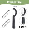Peeler Set with 2 Replacement Blades, Dark Gray view 2