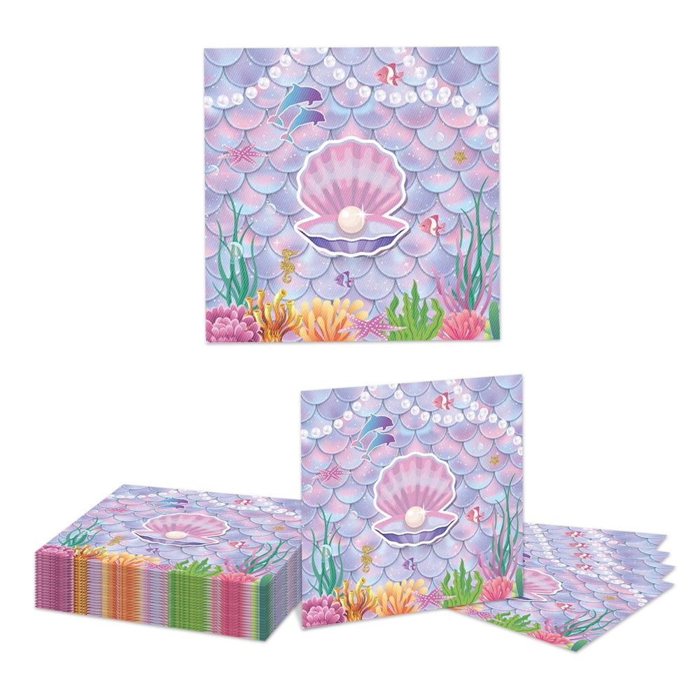 Kotkiddy 20 Mermaid Party Napkins