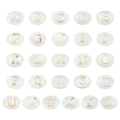 PH PandaHall 26 pcs Oval Shell Beads