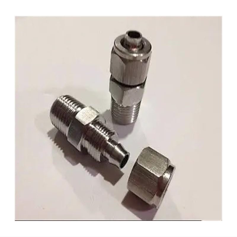 UYCUODLUY 6×4 mm to 1/4 in Male 304 Stainless Steel Hex Quick-Connect Fitting