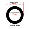 OZXJW Transparent Food-Grade PVC Tubing, 7 m, 7 mm x 9 mm view 2